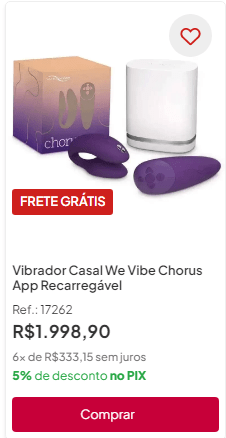 vibrador we vibe para casal