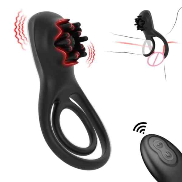 anel peniano de silicone recarregavel com controle remoto