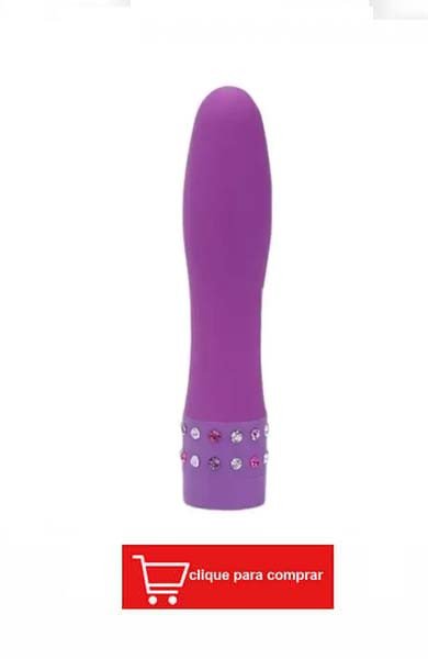 imagem vibrador pequeno bullet roxo diamond