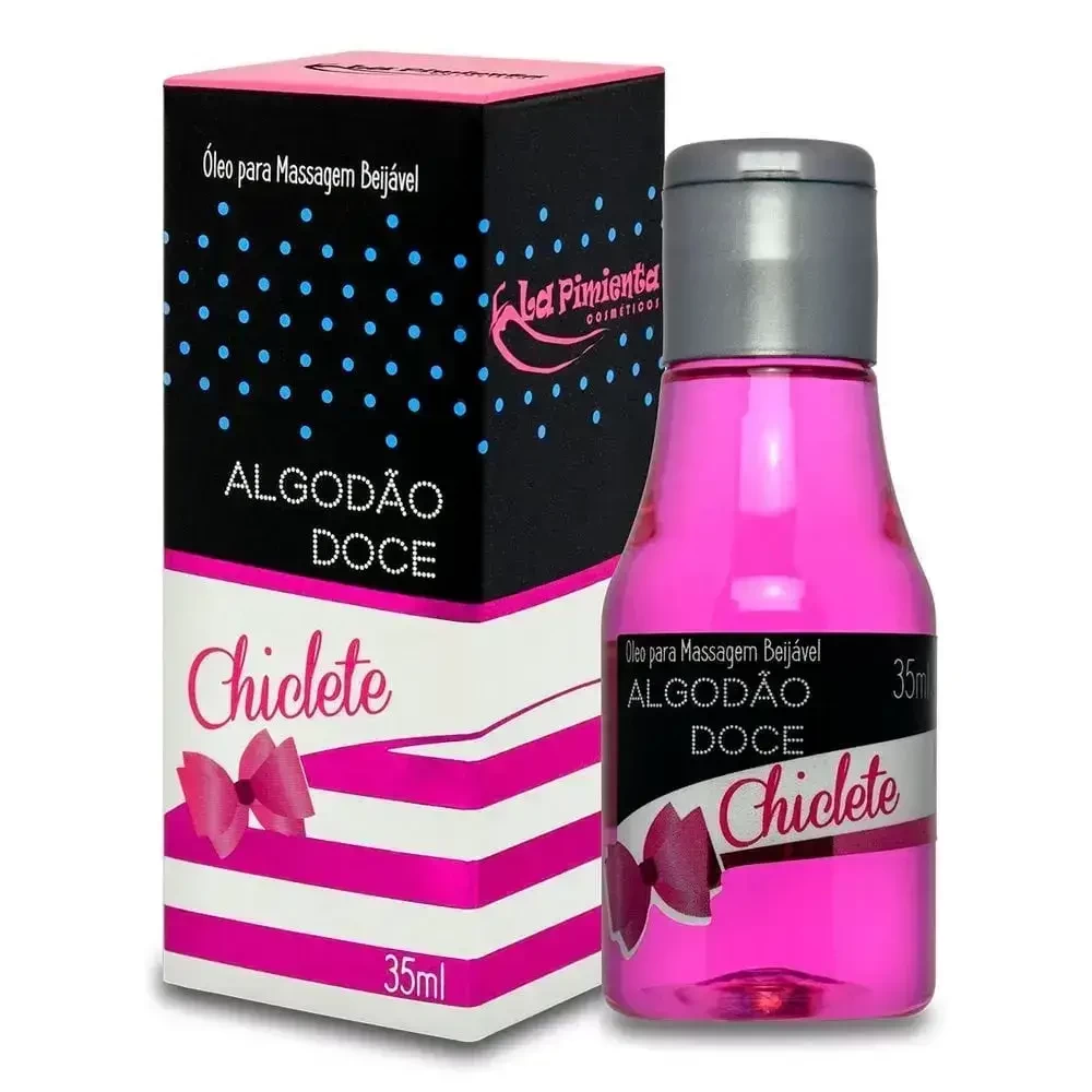 Algodão Doce Gel Hot Esquenta Para Sexo Oral 35ml Chiclete