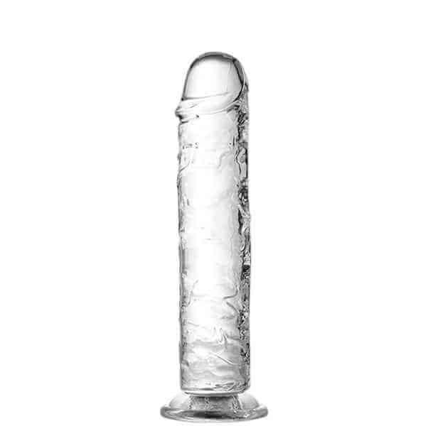 penis consolo transparente gigante com ventosa 28cm x 6cm penetráveis
