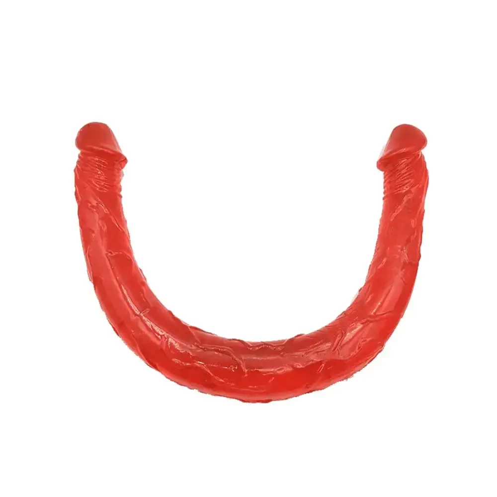 Pênis De Borracha Jelly Duplo Havaiano 44 cm