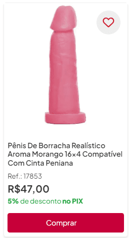 consolo de borracha com base compatível com cinta peniana