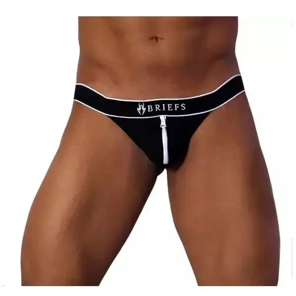 cueca-jockstrap-zip-fastener-preta-tamanho-unico