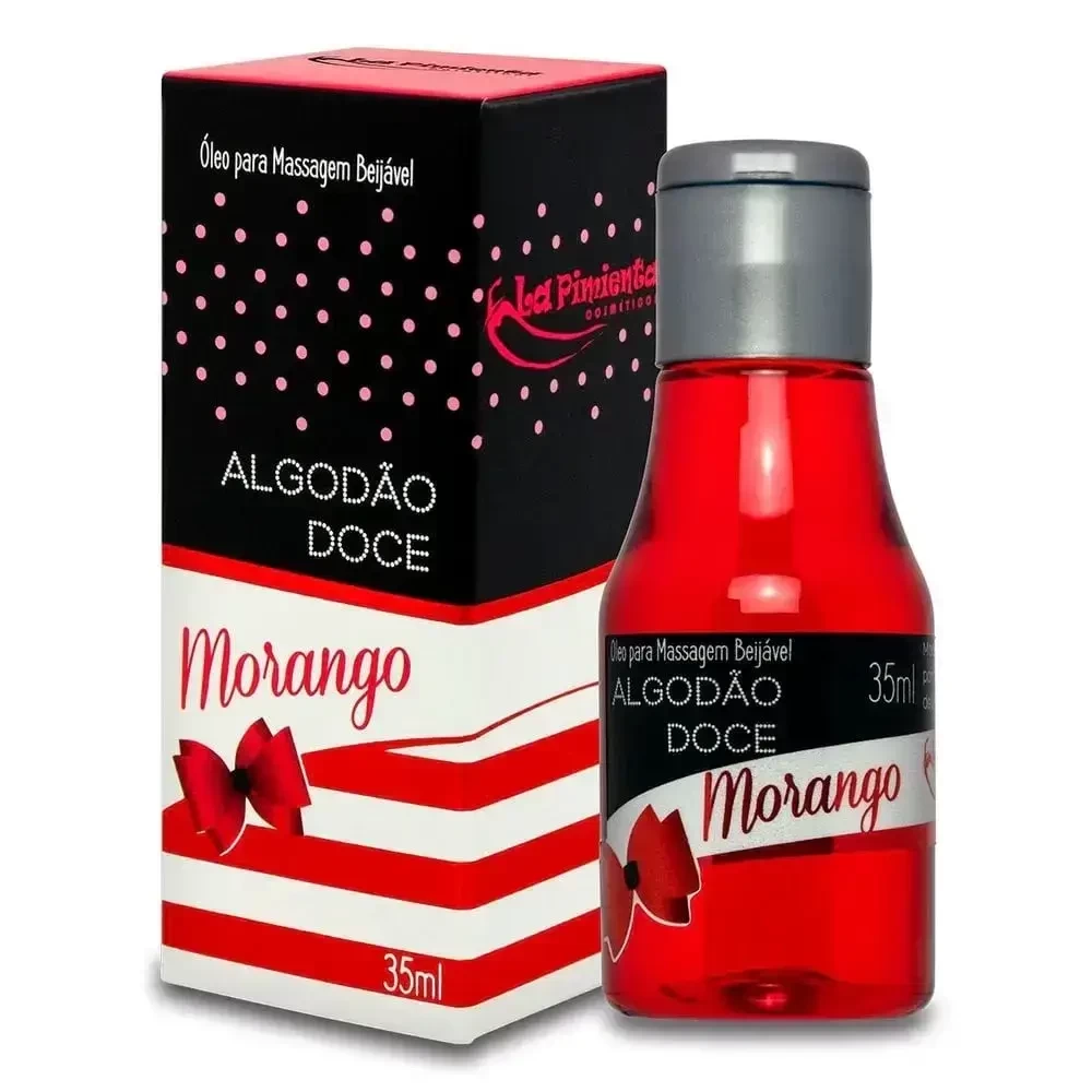 imagem gel sabor morango e algodão doce para sexo oral