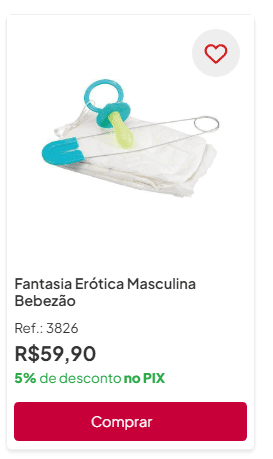 fantasia bebezão infantilismo