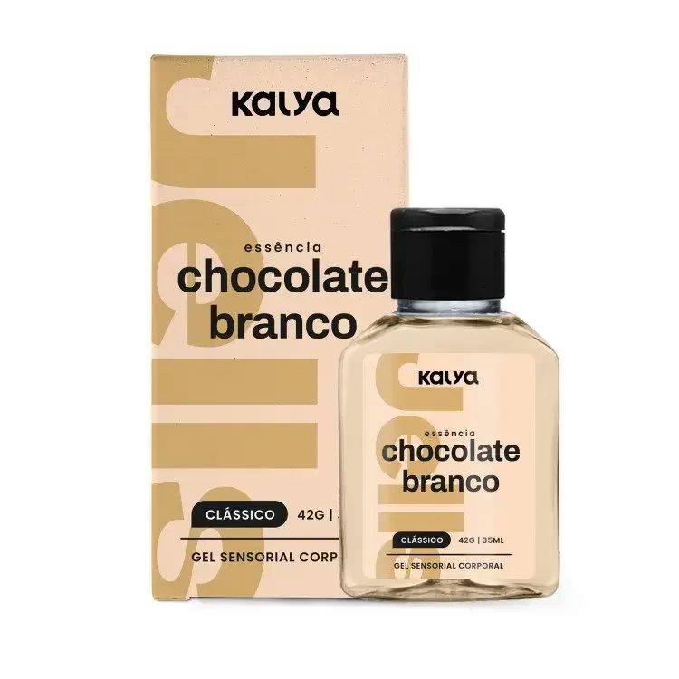 Chocolate Branco Gel Beijável Para Sexo Oral Aquece Sem Açúcar Sem Glúten 35ml