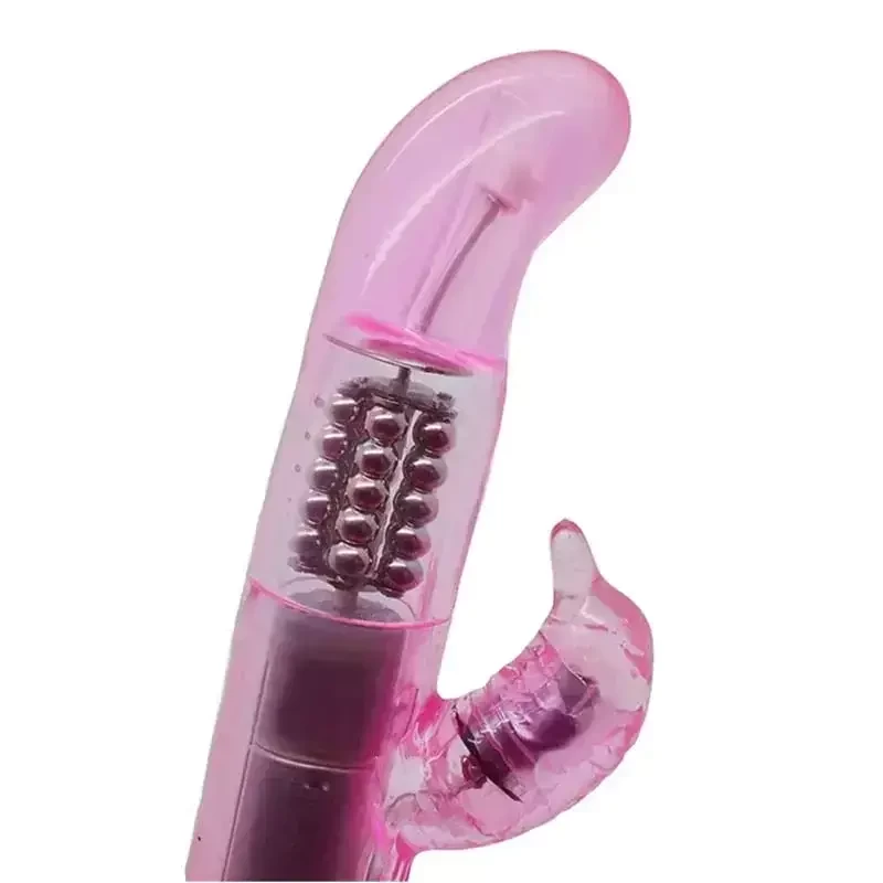 detalhe vibrador dupla estimulação clitóris e ponto g 12 vibrações estilo jack-rabbit