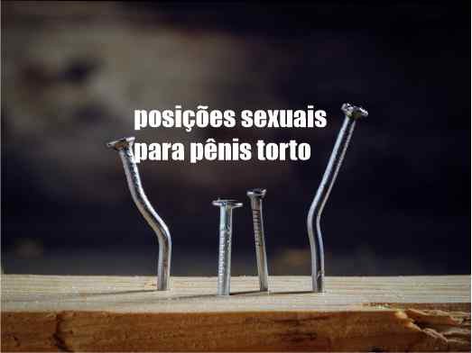 pregos tortos em fundo preto em referência a posições sexuais para penis torto