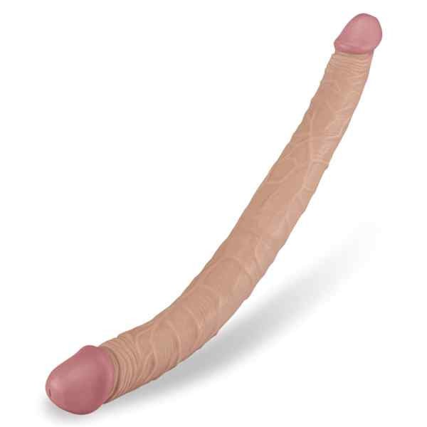 Penis Dupla Penetração. Mede 36cm x 3 x 4,5 cm. Penetráveis 13cm de cada lado