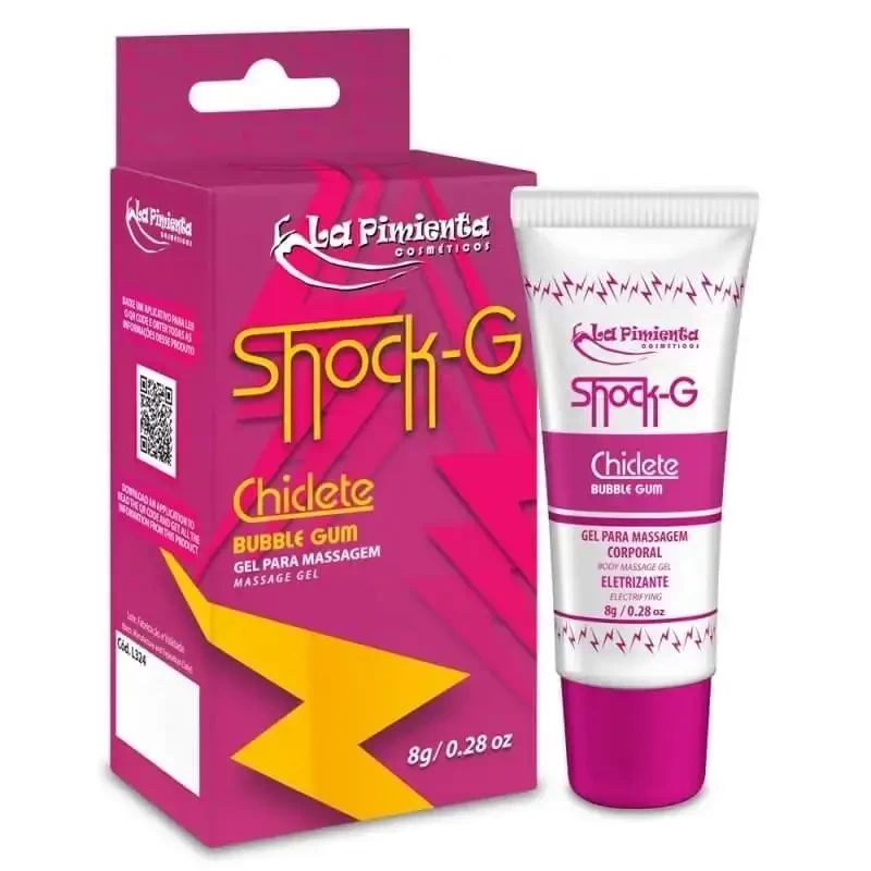 Shock G Chiclete Gel Vibrador Líquido Beijável 8g