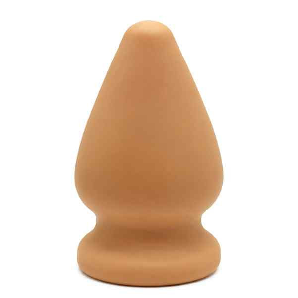 Plug Gigante Borracha Maciça  22,5 cm x 11 cm Penetráveis 19cm Bege