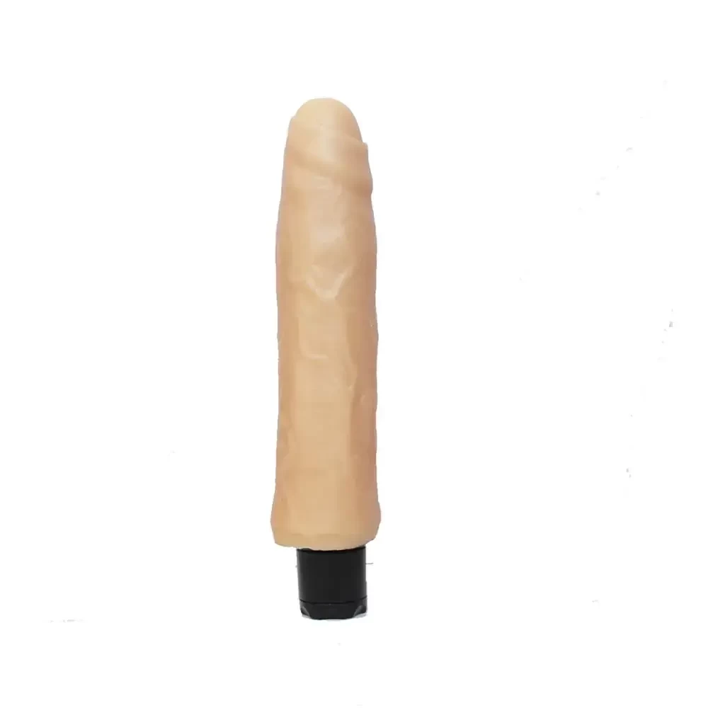 pênis realístico de cyberskin com vibração 16cm por 4 cm