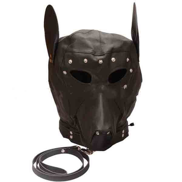 máscara pet play capuz bdsm