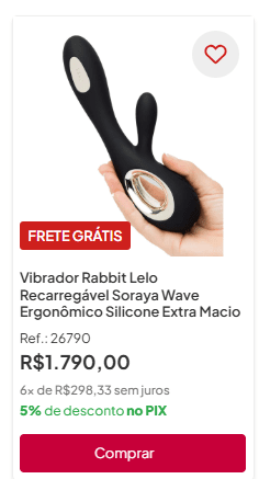 vibrador recarregável lelo wave