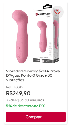 imagem vibrador grace recarregável ponto g