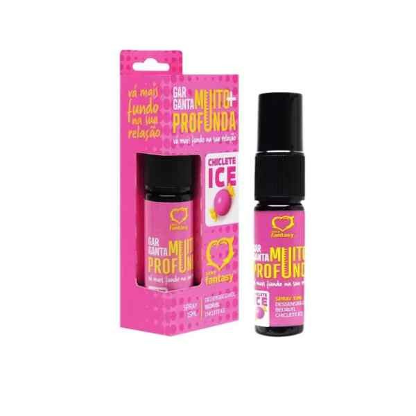 spray gel garganta profunda sabor chiclete