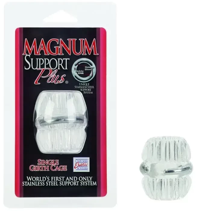 Imagem de anel peniano magnum com embalagem ao lado