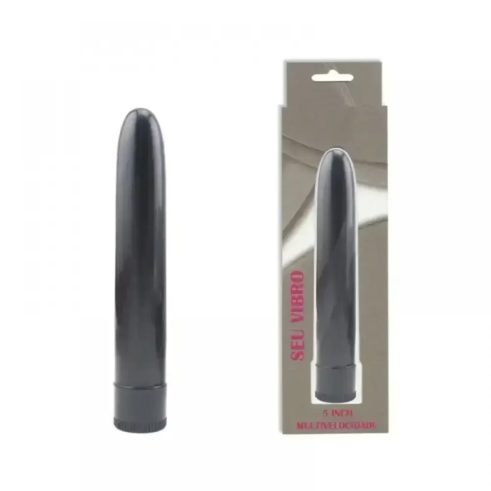 Imagem vibrador feminino clássico personal 13,5 cm preto