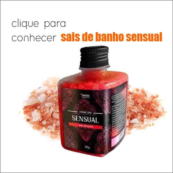 foto montagem sais de banho com aroma sensual