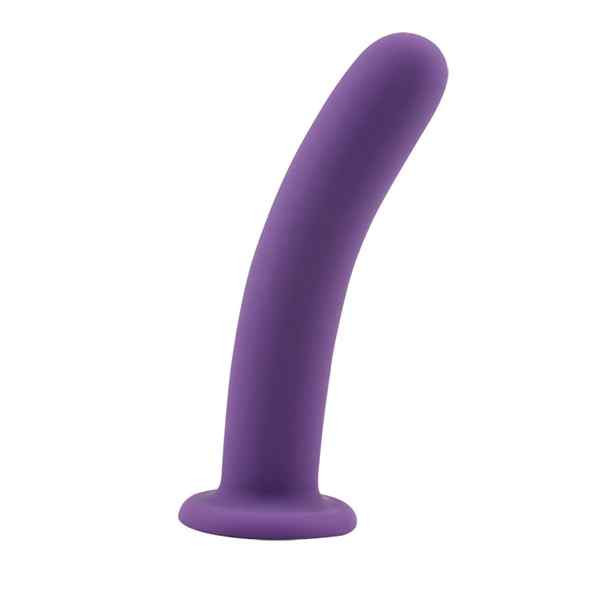 Penis Curvo Liso Penetrador Não Realístico Com Ventosa 15x3. Penetráveis 12,5 x 3cm