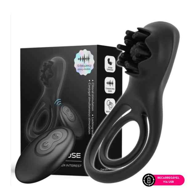 anel peniano de silicone recarregavel
