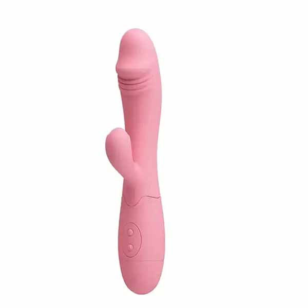 vibrador vaginal dupla estimulacao pretty love snappy rosa