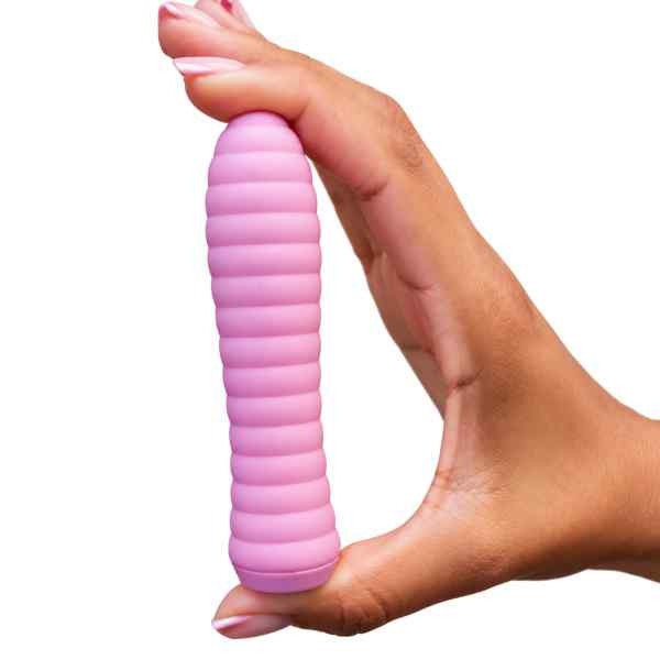 Vibrador Feminino Bullet Para Clitóris. Texturizado Recarregável 9 Vibrações