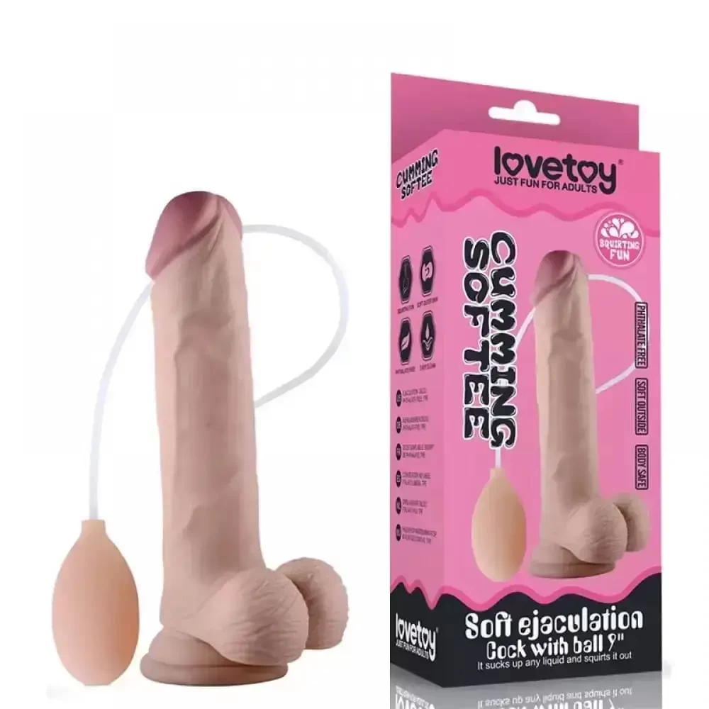 Pênis Realístico Em Cyberskin Ejaculador 20cm Ventosa Penetráveis 17,8 x 4,6