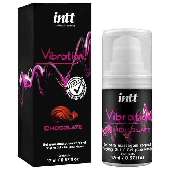 Gel Vibration Chocolate Concentrado 17ml Use em Pequena Quantidade