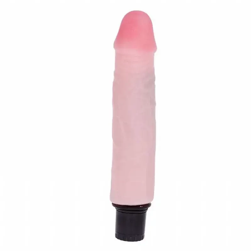 pênis em cyberskin com vibração a prova d’água com 18cm penetráveis