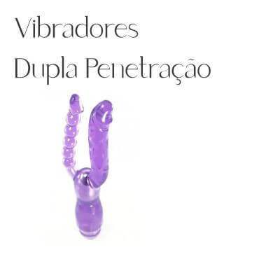 imagem de vibrador dupla penetração prova d-agua roxo