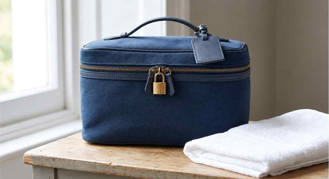 Necessaire com cadeado para guardar artigos eróticos com segurança