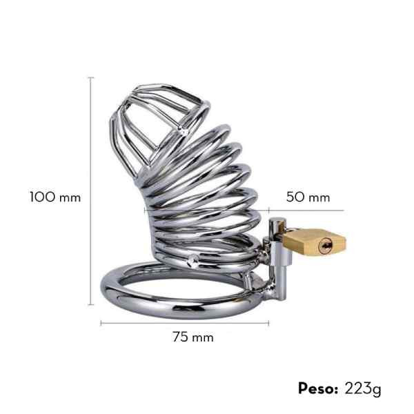 cinto de castidade com dimensões