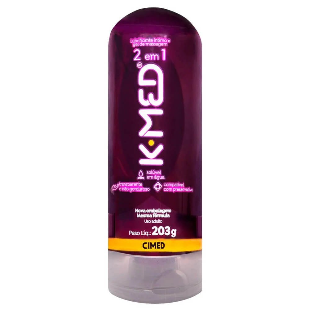 Gel Lubrificante Íntimo K-MED 2 Em 1 Base De Água Com Vitamina E