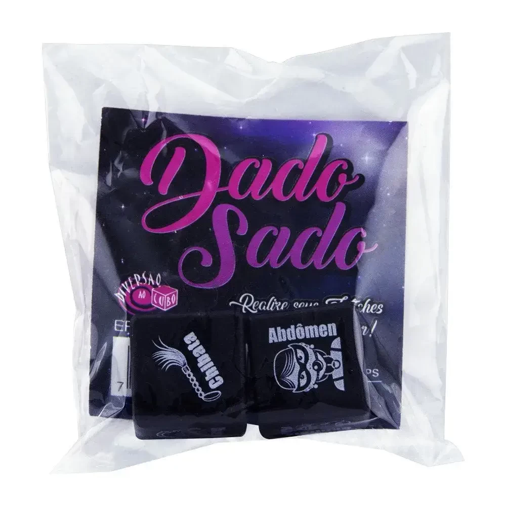 Jogo Dado Kit Sado. Dois Cubos Ilustrados