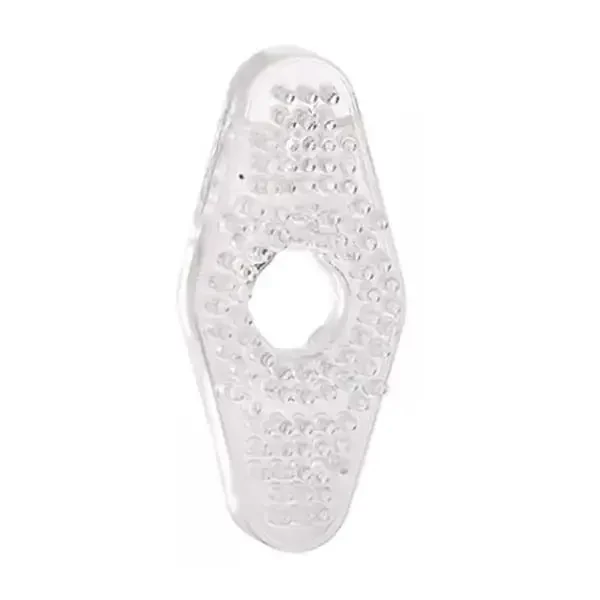 Anel Peniano Silicone Com Textura Massageadora Para Estimulação Dupla Da Vulva