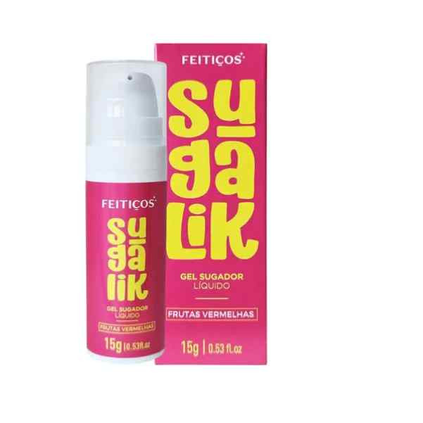 Sugalik Sugador Líquido Gel Pulsante 15g Frutas Vermelhas