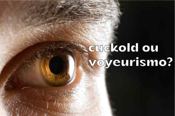 close nos olhos de homem jovem em referência ao post cuckold ou voyeurismo