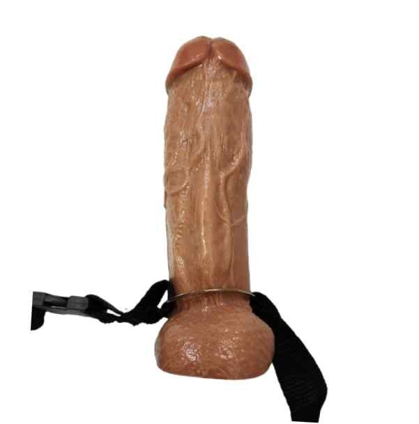 Capa Peniana Com Cinto De Suporte Realista 19 cm x 6,5 cm