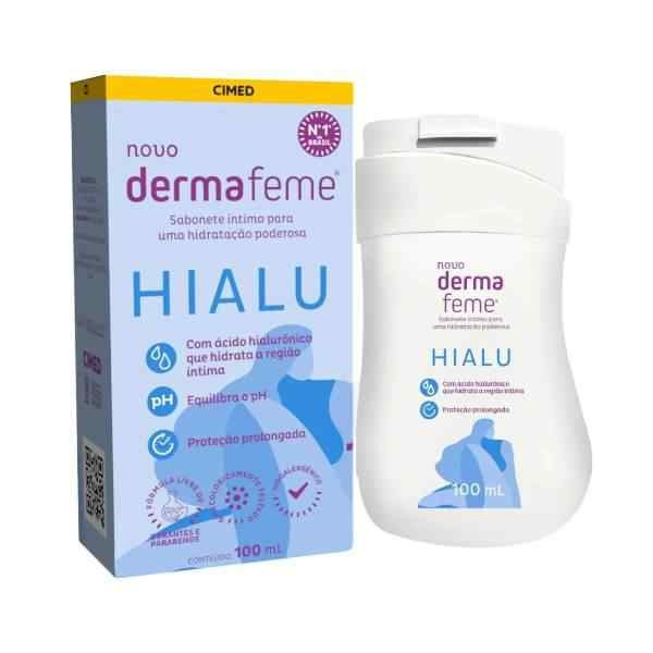 Hialu Dermafeme Sabonete Intimo Hidratante Com Ácido Hialurônico 100ml