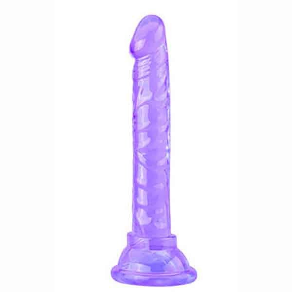 penis fino com ventosa roxo