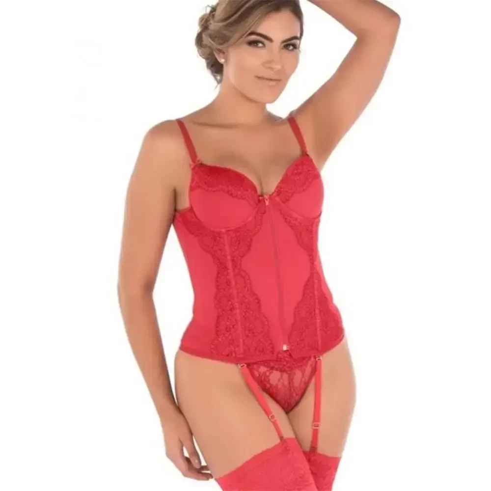 Corselet sexy com zíper. Tamanho 46