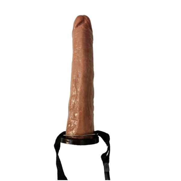 sex shop capa peniana com cinta cor marom