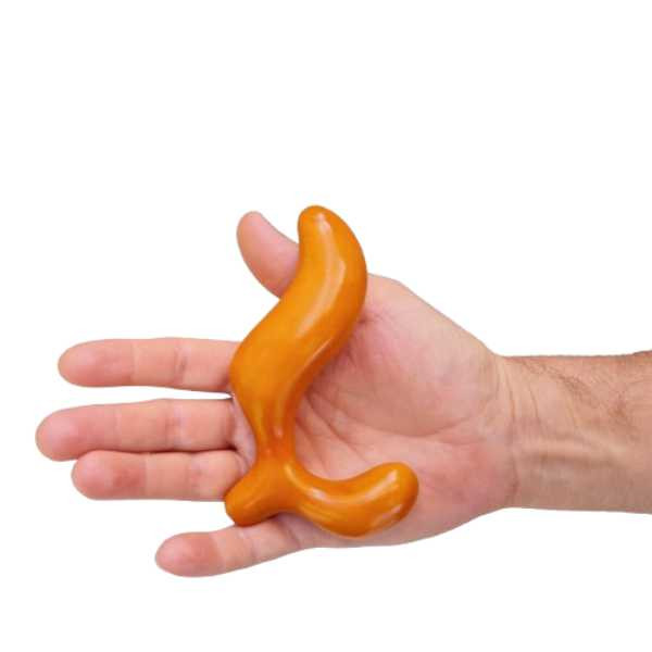 Massageador Prostático Sem Vibração Com Alça Estimuladora Perineal