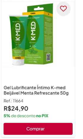 lubrificante kmed menta