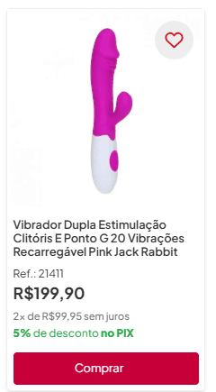 vibrador dupla estimulação jack rabbit