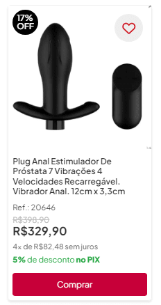 imagem de vibrador anal para próstata e anus feminino