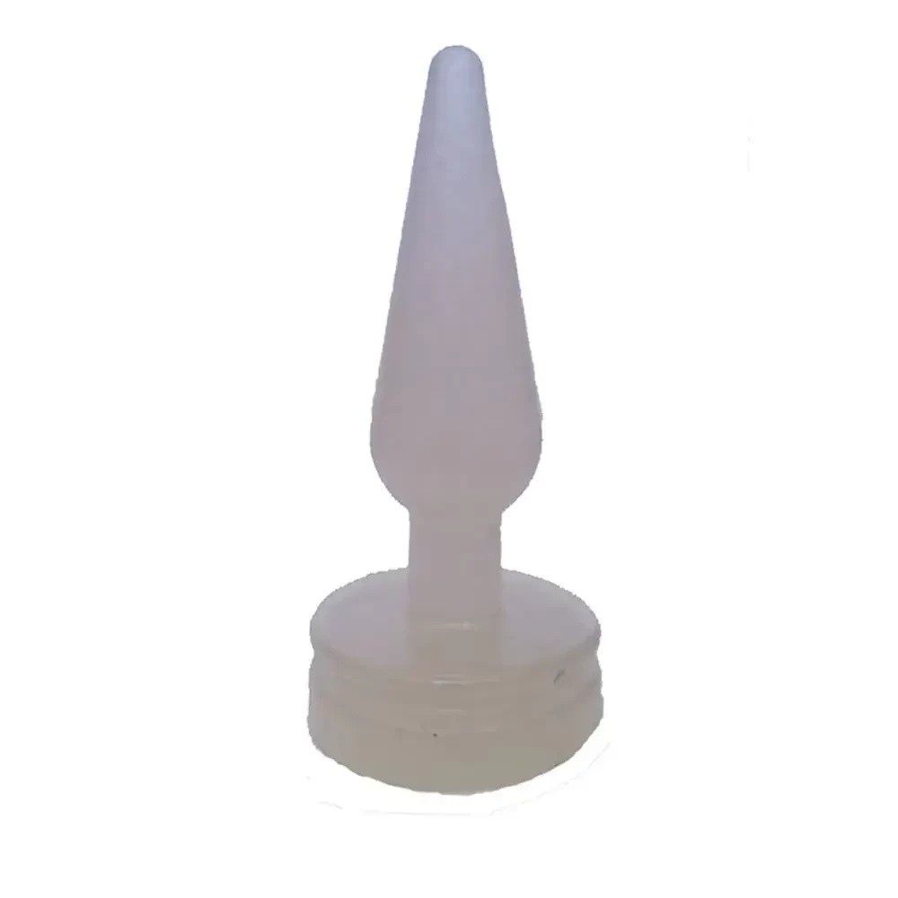 Plug Anal Silicone Transparente Iniciante. Mede 10cm x 3cm