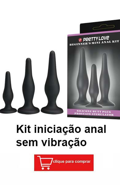 imagem kit plugs para iniciação anal sem vibração